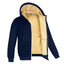 Winter Lambswool Zipper Hoodies Thicken Warm Jackets Long Sleeve Sweatshirts Casual Sports Fleece Black Coats Hooded Men Coat To - Slobuy