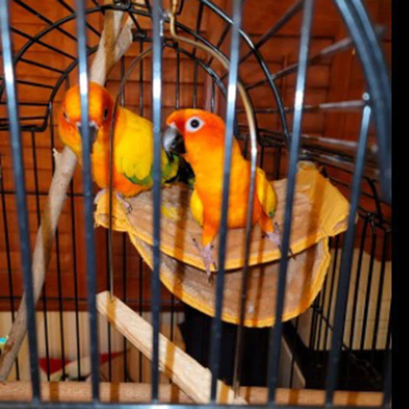 Winter Warm Bird Nest House Shed Hut Hanging Hammock Finch Cage Plush Fluffy Birds Hut Hideaway for Parrot Bird Cage Accessories - Slobuy