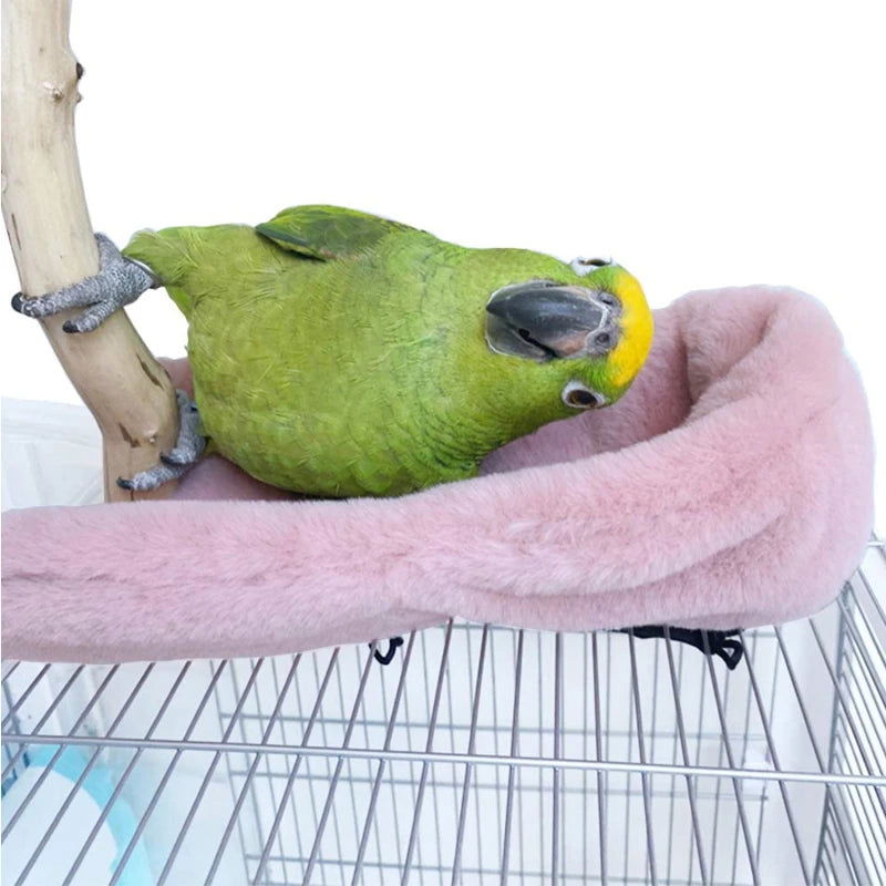 Winter Warm Bird Shawl Nest Corner Parrot Blanket Pet Small Animal Hanging Tent Cage Decoration For Parakeet Lovebird Cockatiel - Slobuy