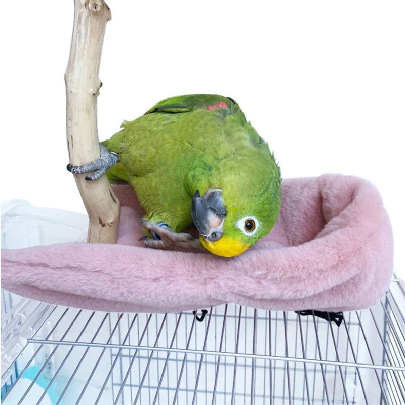 Winter Warm Bird Shawl Nest Corner Parrot Blanket Pet Small Animal Hanging Tent Cage Decoration For Parakeet Lovebird Cockatiel - Slobuy