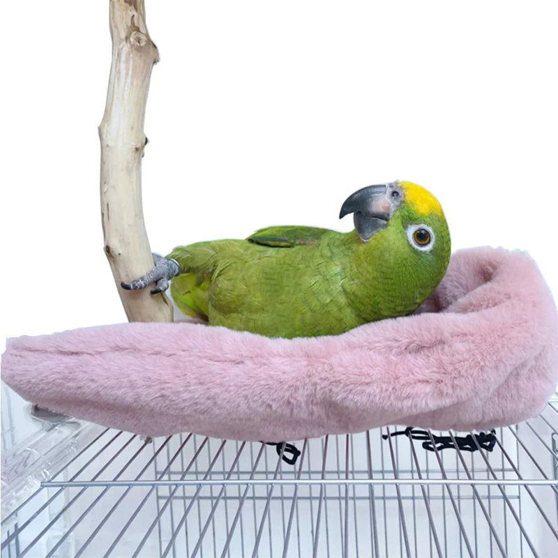 Winter Warm Bird Shawl Nest Corner Parrot Blanket Pet Small Animal Hanging Tent Cage Decoration For Parakeet Lovebird Cockatiel - Slobuy