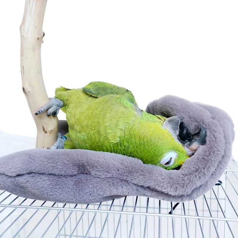 Winter Warm Bird Shawl Nest Corner Parrot Blanket Pet Small Animal Hanging Tent Cage Decoration For Parakeet Lovebird Cockatiel - Slobuy