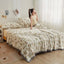 Winter Warm Plaid Blanket Comfortable Blanket Cartoon Bed Cover Solid Color Office Multifunction Travel Blanket - Slobuy