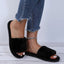 Winter Women Winter House Furry Slippers Non-Slip Casual Indoor Flats Floor Shoes Ladies Flip Flops Warm Shoes Solid Colors - Slobuy