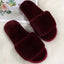 Winter Women Winter House Furry Slippers Non-Slip Casual Indoor Flats Floor Shoes Ladies Flip Flops Warm Shoes Solid Colors - Slobuy