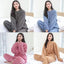 Winter women's two-piece homewear set thickened homewear coral velvet pajamas suit pregnant women loose leisure warm clothing su - Slobuy
