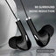 Wired Headset With Microphone Black Macaron Inear Gaming Mobile Phone Computer Live Recording 3.5 Interface Headset - Slobuy