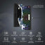 Wired Mechanical Gaming Keyboard with OLED Display Full Key Hot-Swappable Pudding RGB Backlit Keyboard for PC Computer Laptop - Slobuy