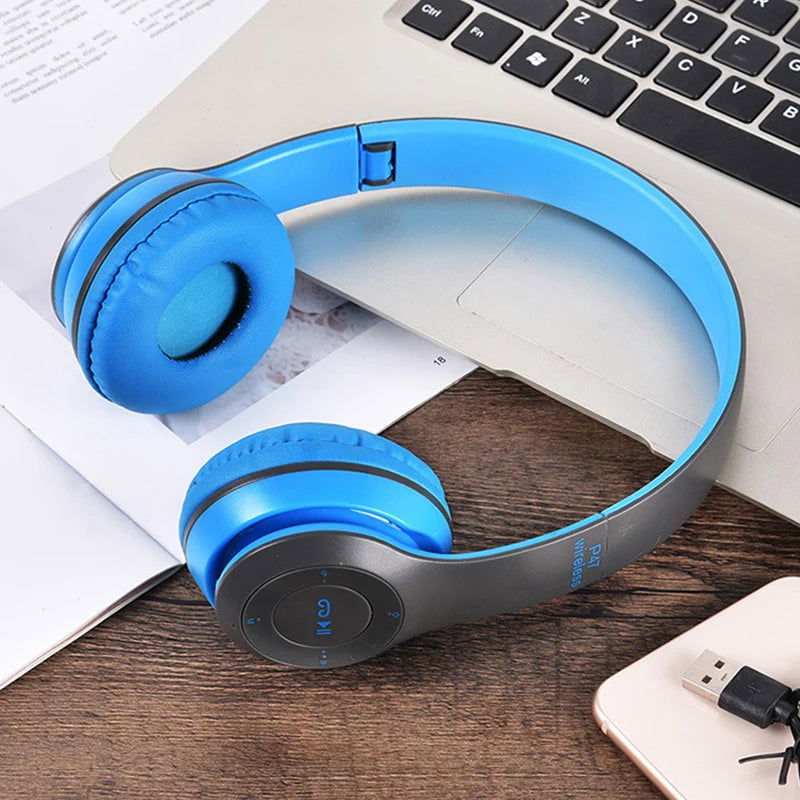 Wireless Bluetooth Earphone Headset Game Music Stereo Phone Headphones Gaming Computer Universal Headset  for Xiaomi Cell Tablet - Slobuy
