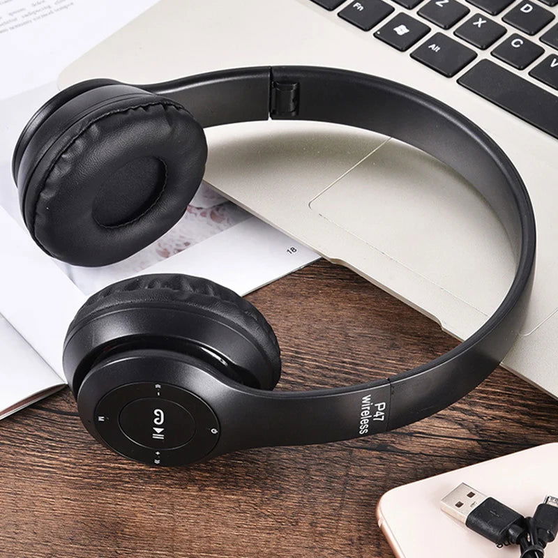 Wireless Bluetooth Earphone Headset Game Music Stereo Phone Headphones Gaming Computer Universal Headset  for Xiaomi Cell Tablet - Slobuy