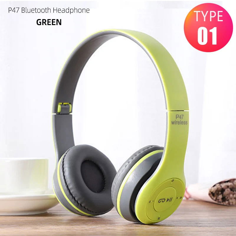 Wireless Bluetooth Earphone Headset Game Music Stereo Phone Headphones Gaming Computer Universal Headset  for Xiaomi Cell Tablet - Slobuy