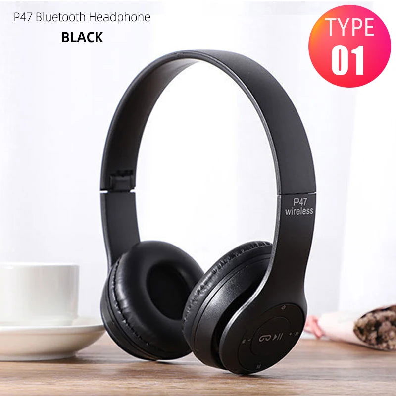 Wireless Bluetooth Earphone Headset Game Music Stereo Phone Headphones Gaming Computer Universal Headset  for Xiaomi Cell Tablet - Slobuy