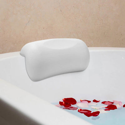 With Suction Cups Easy To Clean SPA Bath Pillow Bathroom Accessories Bathtub Headrest Non-slip Soft - Slobuy