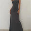 Woman Spring Summer Style Bodycon Dress Female Sexy Sleeveless Spaghetti Strap Split Sheath Dress Vestidos SS161 - Slobuy