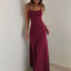 Woman Spring Summer Style Bodycon Dress Female Sexy Sleeveless Spaghetti Strap Split Sheath Dress Vestidos SS161 - Slobuy