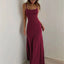 Woman Spring Summer Style Bodycon Dress Female Sexy Sleeveless Spaghetti Strap Split Sheath Dress Vestidos SS161 - Slobuy
