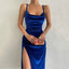 Women 2024 Autumn Winter Elegant Party Club Evening Velvet Streetwear Bodycon Midi Dress Wholesale Items For Business - Slobuy