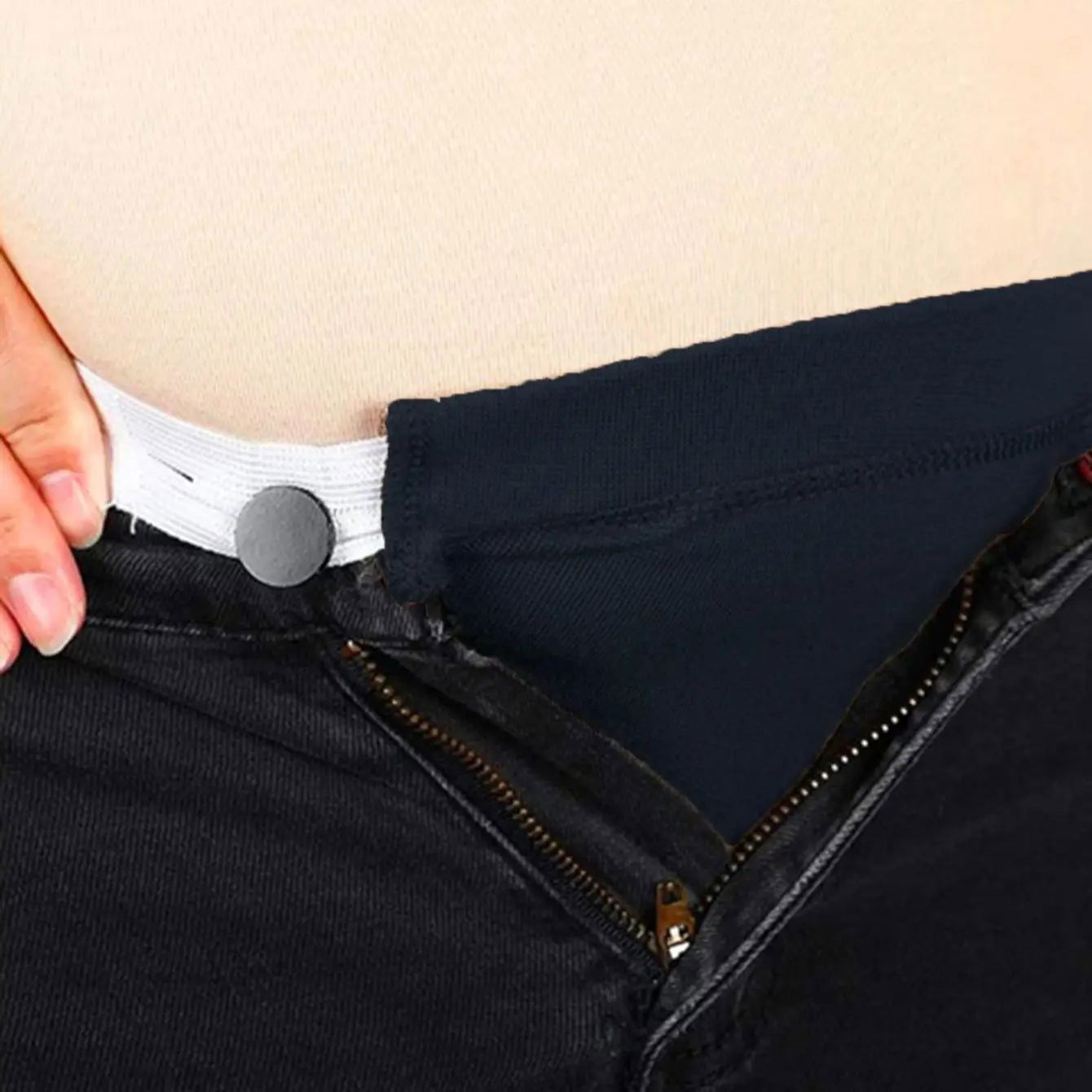 Women Adjustable Elastic Maternity Pregnancy Waistband Belt Waist Extender Clothing Pants For Pregnant Sewing Accessories - Slobuy
