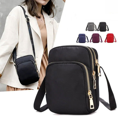 Women Bag Waterproof Shoulder Bag Crossbody Zipper Mobile Phone Lady Female Multifunction Handbag Wrist Purse Womens Pouch - Slobuy
