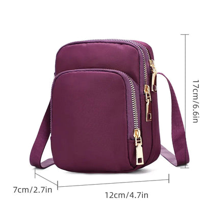 Women Bag Waterproof Shoulder Bag Crossbody Zipper Mobile Phone Lady Female Multifunction Handbag Wrist Purse Womens Pouch - Slobuy