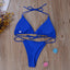Women Bikini Set Sexy Side Tie Thong Swimsuit Bandage Style Brazilian Swimwear Ultrathin Bra & Brief Sets Erotic Lingerie Set - Slobuy
