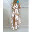 Women Boho Printed Long Shirts Dress Summer Turn-down Collar Long Sleeve Party Dress Female Casual Evening Maxi Dresses Vestidos - Slobuy