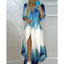 Women Boho Printed Long Shirts Dress Summer Turn-down Collar Long Sleeve Party Dress Female Casual Evening Maxi Dresses Vestidos - Slobuy