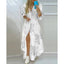 Women Boho Printed Long Shirts Dress Summer Turn-down Collar Long Sleeve Party Dress Female Casual Evening Maxi Dresses Vestidos - Slobuy