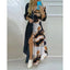 Women Boho Printed Long Shirts Dress Summer Turn-down Collar Long Sleeve Party Dress Female Casual Evening Maxi Dresses Vestidos - Slobuy