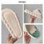 Women Cartoon Frog Slippers Winter Warm Indoor Home Slides Linen Thick Sole Couple Slipper Bedroom Anti Slip Shoes Sandals - Slobuy