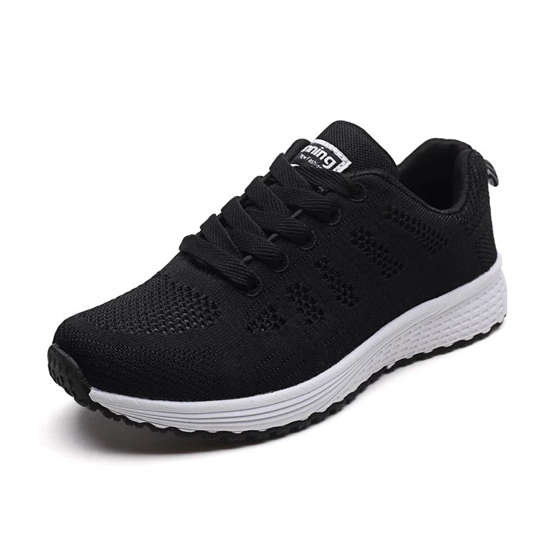Women Casual Shoes Fashion Breathable Walking Mesh Flat Shoes Sneakers Women 2021 Gym Vulcanized Shoes White Female Footwear - Slobuy