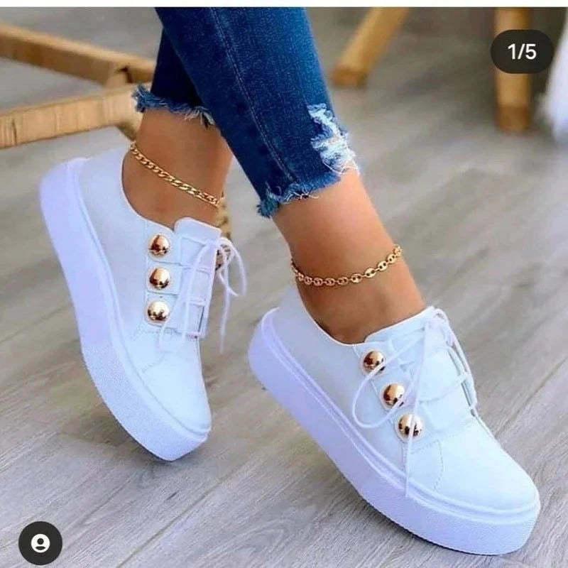 Women Casual Shoes White Sneakers Women Fashion Spring Summer Canvas Sneakers Women Platform Vulcanize Shoes Zapatillas Mujer - Slobuy