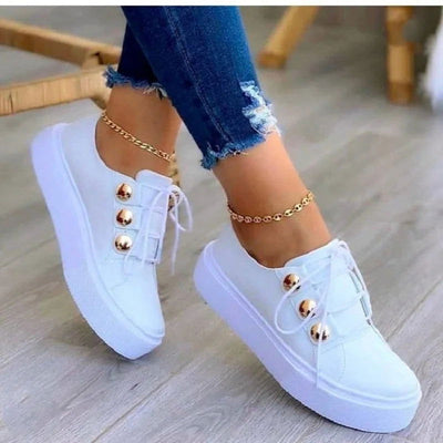 Women Casual Shoes White Sneakers Women Fashion Spring Summer Canvas Sneakers Women Platform Vulcanize Shoes Zapatillas Mujer - Slobuy