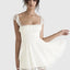 Women Fashion Long Lace Dress Summer Elegant Strap Sexy Beach Party Dress Open Back Strap Sleeveless Girl - Slobuy