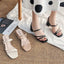 Women High Heel Sandals Summer Casual Female Shoes Woman Square Heel Open Toe Ankle Strap Ladies Sandalias Wedge Shoe 2022 New - Slobuy