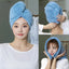 Women Long Hair Quick-Dry Hair Towel Soft Microfiber Towels Shower Cap Towel Bath Hats for Women Dry Hair Cap Lady Turban Head - Slobuy