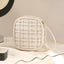 Women Mini Handbag Ladies Pouch Fashion Check Pattern Shoulder Bag Crossbody Messanger Bag Lightweight Simple Elegant Tote Bag - Slobuy