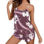 Women Pajamas Sleepwear Pajama Set Nightgowns Camisole And Shorts S M L Pink Floral Printing Lovely Summer Casual Comfortabl - Slobuy