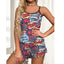 Women Pajamas Sleepwear Pajama Set Sports Camisole And Shorts S M L Multicolour Cartoon Rich Color Print Ventilate Comfortable - Slobuy