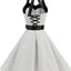 Women Polka Dot Print Summer Dress Sexy Retro White Halter Vintage Dress Robe Femme Pin Up Rockabilly Party Dress - Slobuy