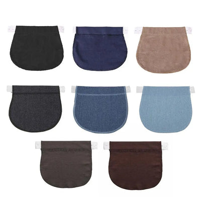 Women Pregnancy Waistband Belt Adjustable Elastic Maternity Lengthening Waist Extender Clothing Pants for Pregnant Women - Slobuy