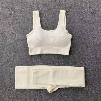 Women Seamless Yoga Set Gym Workout Clothes for Female Push Up Bra High Waist Leggings Sexy Fitness Sportswear Sports Suits - Slobuy