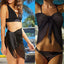 Women Short Sarongs Swimsuit Coverups Beach Bikini Wrap Sheer Short Skirt Chiffon Scarf Cover Ups for Swimwear - Slobuy