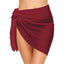 Women Short Sarongs Swimsuit Coverups Beach Bikini Wrap Sheer Short Skirt Chiffon Scarf Cover Ups for Swimwear - Slobuy