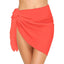 Women Short Sarongs Swimsuit Coverups Beach Bikini Wrap Sheer Short Skirt Chiffon Scarf Cover Ups for Swimwear - Slobuy