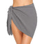 Women Short Sarongs Swimsuit Coverups Beach Bikini Wrap Sheer Short Skirt Chiffon Scarf Cover Ups for Swimwear - Slobuy