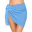 Women Short Sarongs Swimsuit Coverups Beach Bikini Wrap Sheer Short Skirt Chiffon Scarf Cover Ups for Swimwear - Slobuy