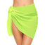Women Short Sarongs Swimsuit Coverups Beach Bikini Wrap Sheer Short Skirt Chiffon Scarf Cover Ups for Swimwear - Slobuy