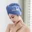 Women Soft Microfiber Towels Shower Cap Towel Bath Hats for Women Dry Hair Cap Quick Drying Soft for Lady Turban Head Girl Towel - Slobuy