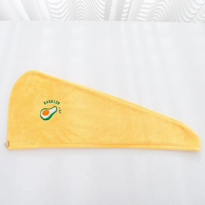 Women Soft Microfiber Towels Shower Cap Towel Bath Hats for Women Dry Hair Cap Quick Drying Soft for Lady Turban Head Girl Towel - Slobuy